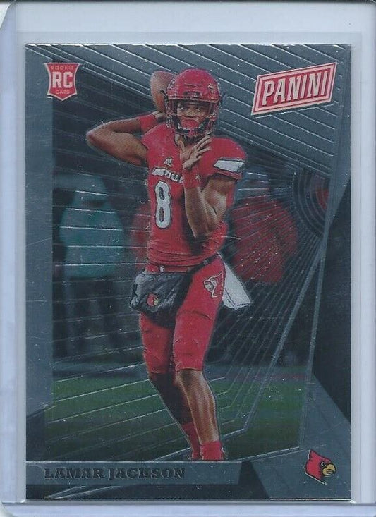 LAMAR JACKSON 2018 PANINI THE NATIONAL VIP TRUE ROOKIE RC #87