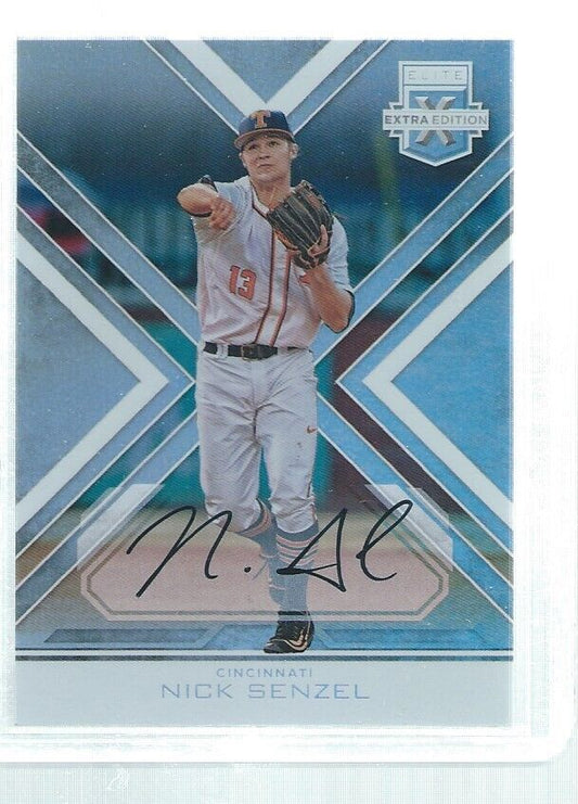 NICK SENZEL 2016 ELITE EXTRA ON CARD AUTO PROSPECT #2