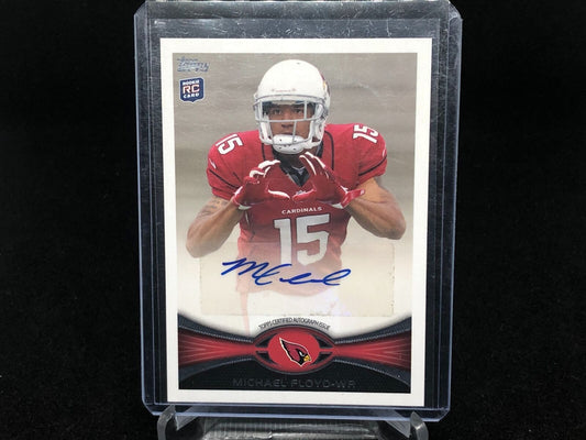 MICHAEL FLOYD 2012 TOPPS SSP RARE SHORT PRINT ROOKIE AUTO RC # 91