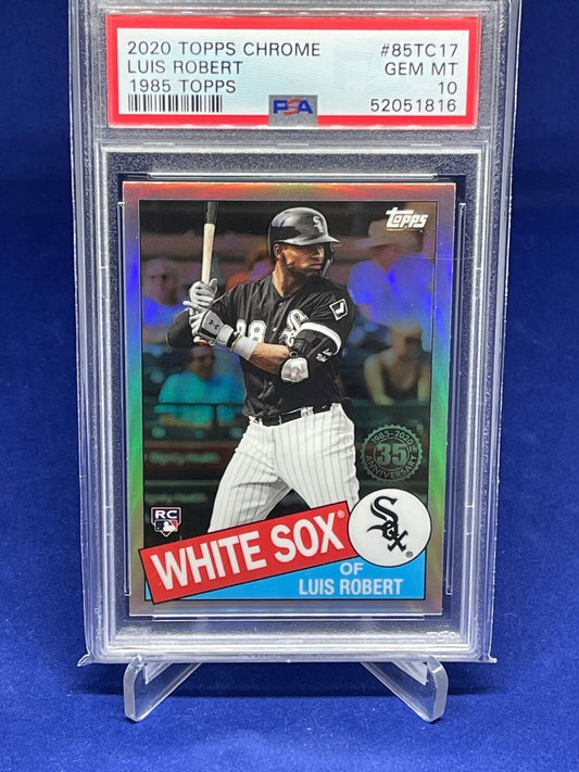 LUIS ROBERT 2020 TOPPS CHROME 1985 REFRACTOR ROOKIE RC PSA 10 GEM MINT