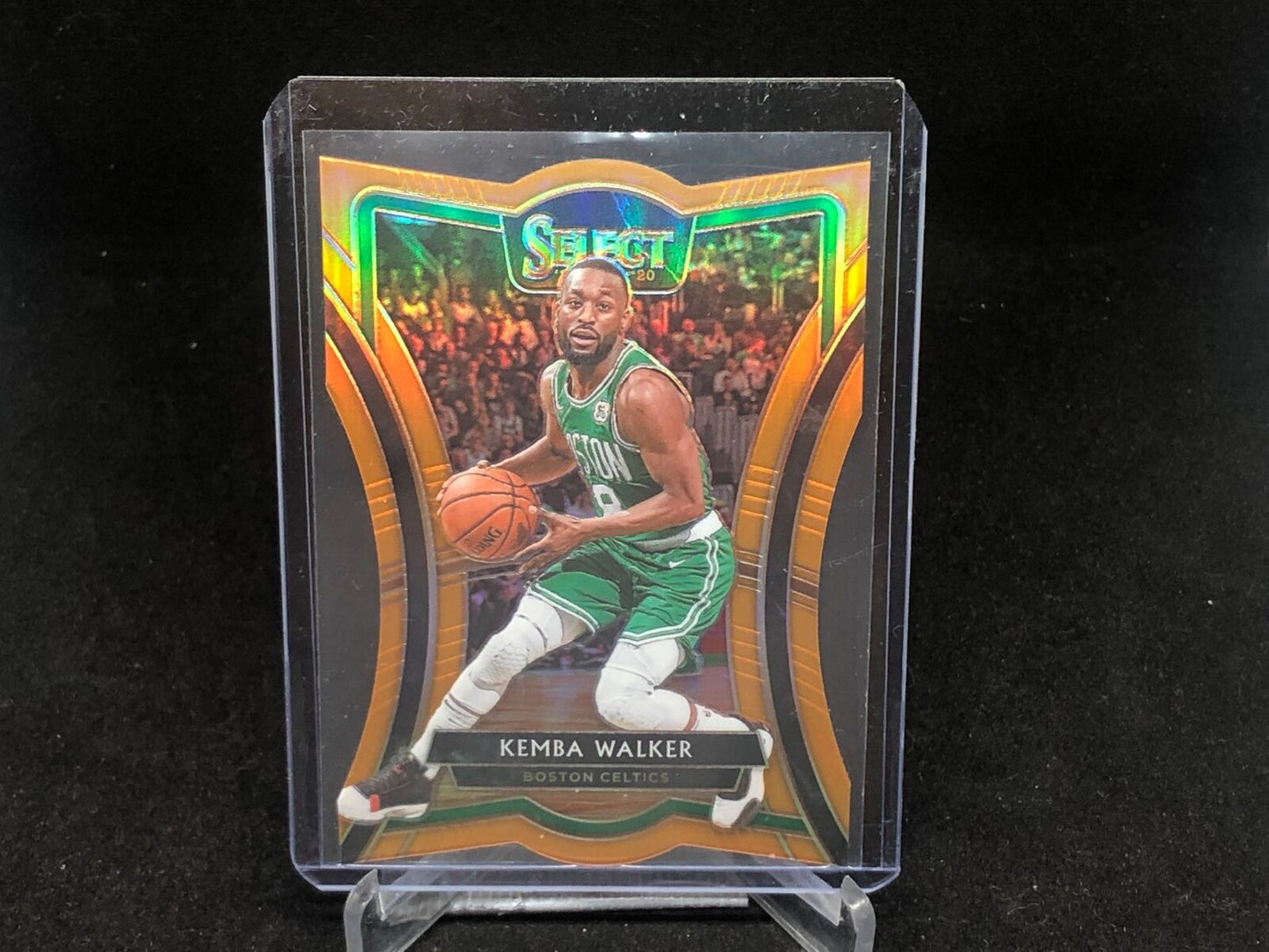 KEMBA WALKER 2019-20 PANINI SELECT PREMIER LEVEL DIE CUT ORANGE PRIZM #D /65