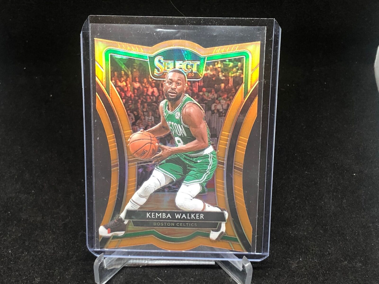 KEMBA WALKER 2019-20 PANINI SELECT PREMIER LEVEL DIE CUT ORANGE PRIZM #D /65
