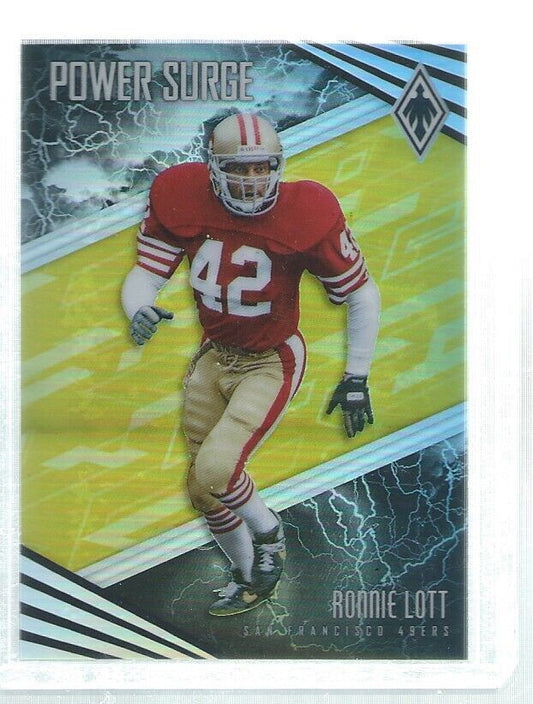 RONNIE LOTT 2017 PANINI PHOENIX POWER SURGE GOLD PRIZM #D 6/25
