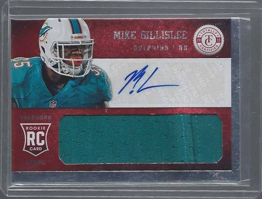 MIKE GILLISLEE 2013 TOTALLY CERTIFIED RED JUMBO ROOKIE JERSEY AUTO RC #D 134/299