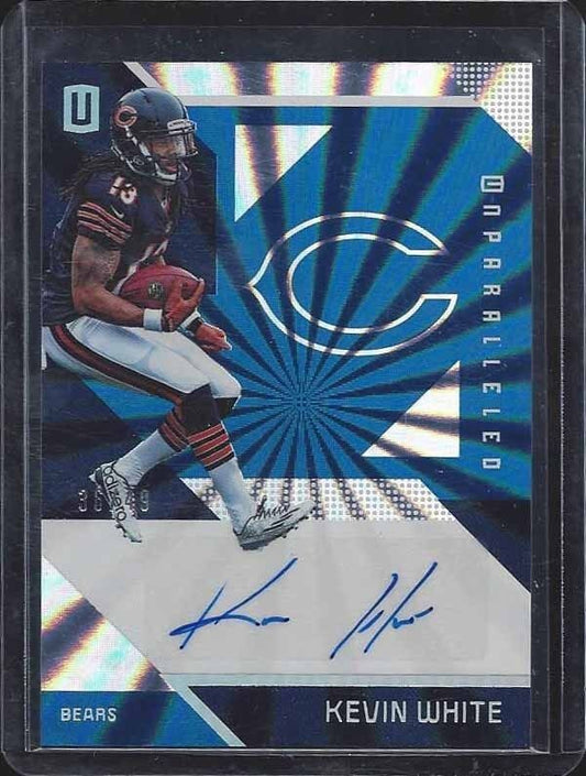 KEVIN WHITE 2016 PANINI UNPARALLELED BEARS AUTO #D 36/49