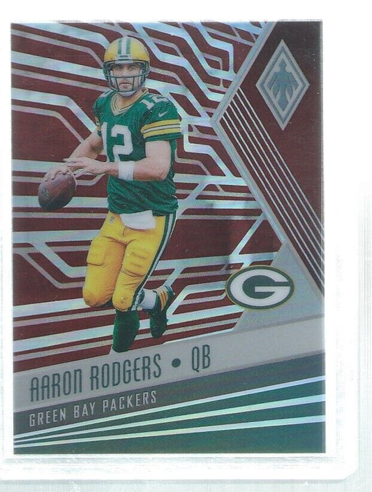 AARON RODGERS 2017 PANINI PHOENIX RED PRIZM #D 175/299