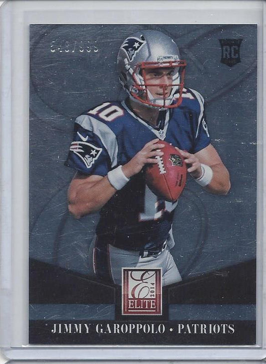 JIMMY GAROPPOLO 2014 ELITE PATRIOTS TRUE ROOKIE RC #D /999