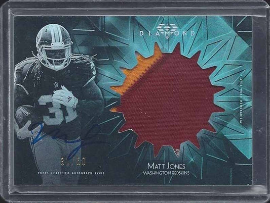 1/1 MATT JONES 2015 TOPPS DIAMOND 3 COLOR RPA PATCH AUTO RC #D 31/50 JERSEY #31!