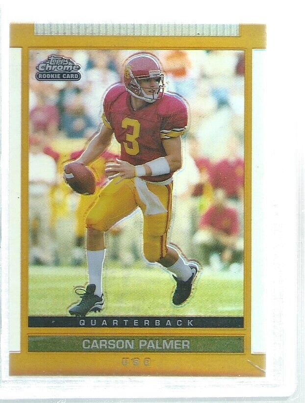 CARSON PALMER 2003 TOPPS DPP CHROME GOLD REFRACTOR ROOKIE RC #111