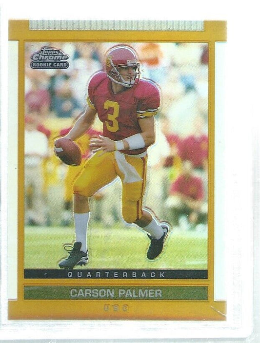 CARSON PALMER 2003 TOPPS DPP CHROME GOLD REFRACTOR ROOKIE RC #111