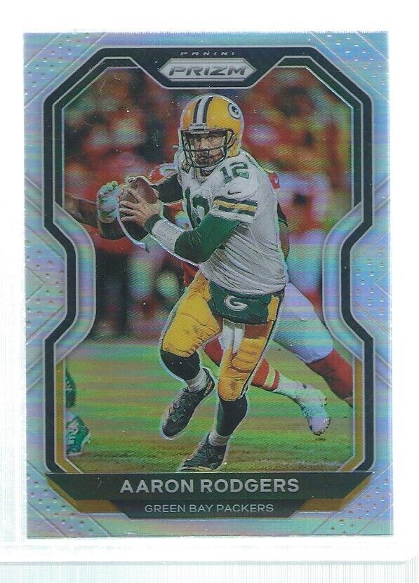 AARON RODGERS 2020 PANINI PRIZM SILVER PRIZMS #206