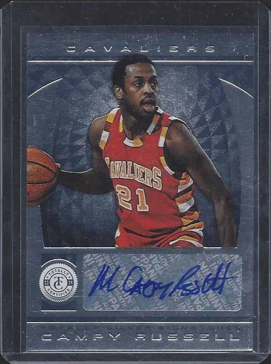 CAMPY RUSSELL 2013-14 TOTALLY CERTIFIED SILVER SIGNATURES CAVALIERS AUTO #214