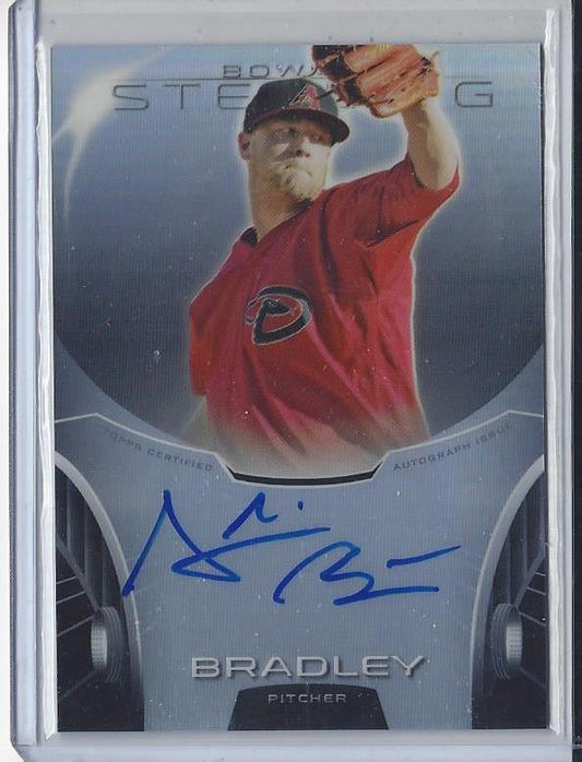 ARCHIE BRADLEY 2013 BOWMAN STERLING DBACKS PROSPECT REFRACTOR ON CARD AUTO /150