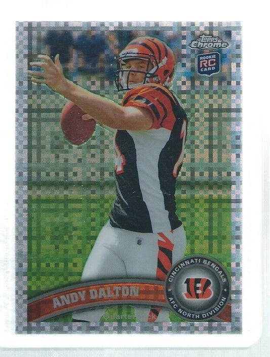 ANDY DALTON 2011 TOPPS CHROME REFRACTOR XFRACTOR ROOKIE RC #51