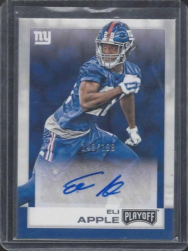 ELI APPLE 2016 ABSOLUTE PLAYOFF GIANTS ROOKIE AUTO RC #D 148/199