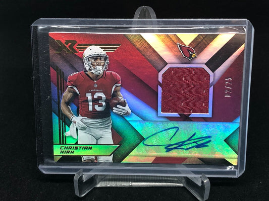 CHRISTIAN KIRK 2019 PANINI XR JERSEY AUTO #D 2/25