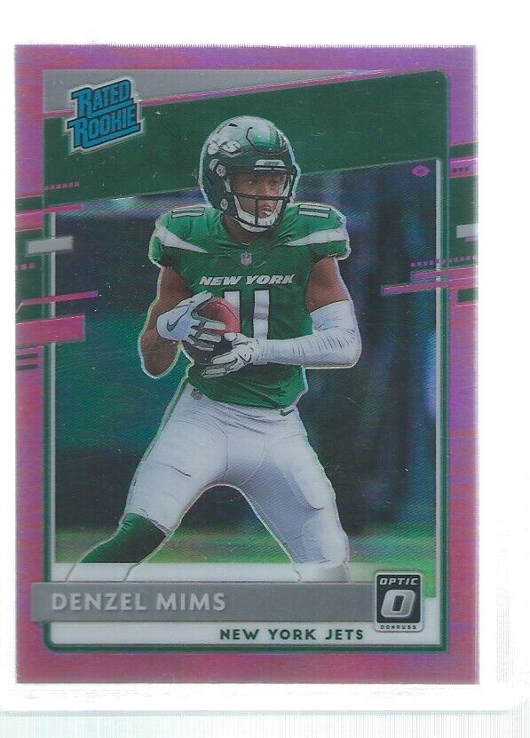 DENZEL MIMS 2020 DONRUSS OPTIC HOLO RATED ROOKIE PINK RC #173