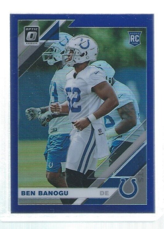 BEN BANOGU 2019 DONRUSS OPTIC HOLO PURPLE ROOKIE RC #D 33/50