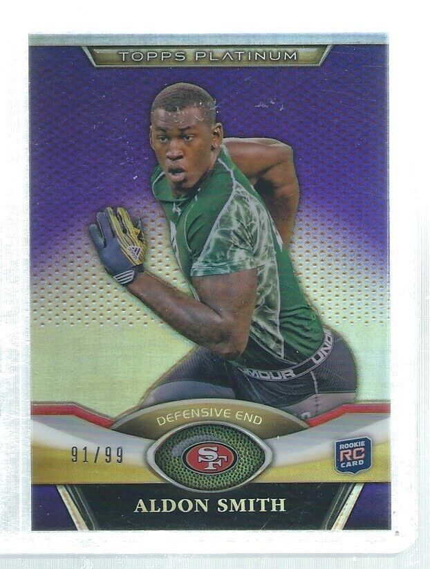 ALDON SMITH 2011 TOPPS PLATINUM PURPLE REFRACTOR ROOKIE RC #D 91/99