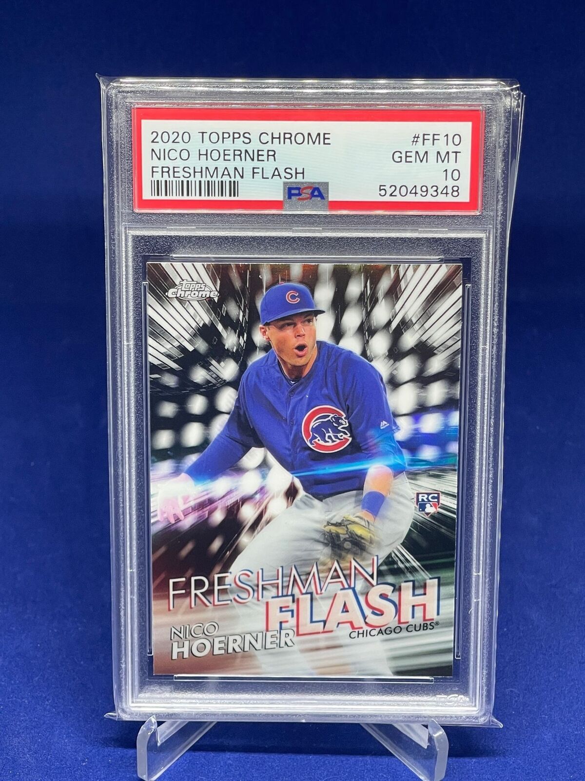 NICO HOERNER 2020 TOPPS CHROME FRESHMAN FLASH ROOKIE RC PSA 10 GEM MINT