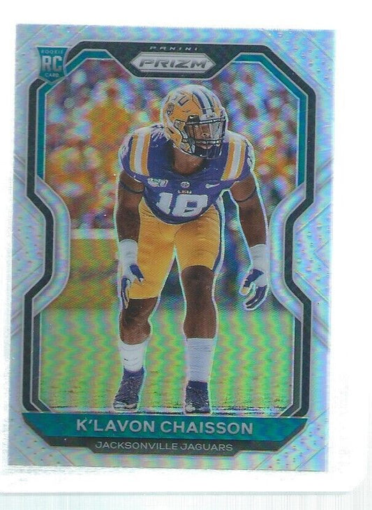 K'LAVON CHAISSON 2020 PANINI PRIZM SILVER PRIZMS ROOKIE RC #352