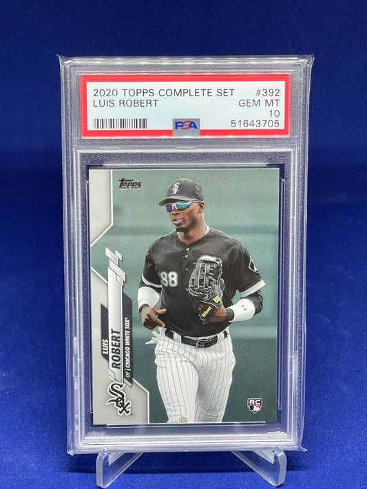 LUIS ROBERT 2020 TOPPS PHOTO VARIATION SP SET ROOKIE RC #392 PSA 10 GEM MINT