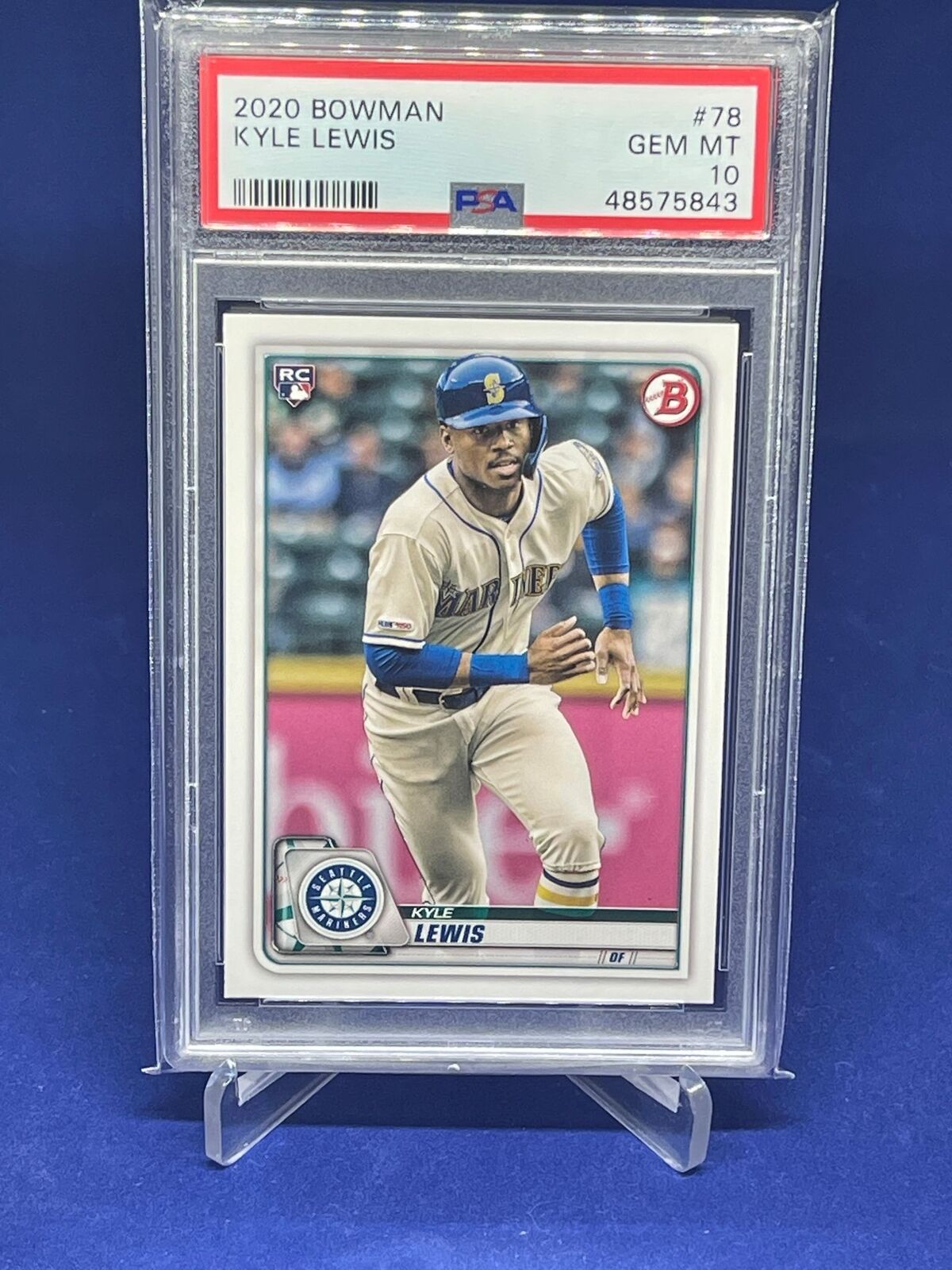 KYLE LEWIS 2020 BOWMAN ROOKIE RC #78 PSA 10 GEM MINT