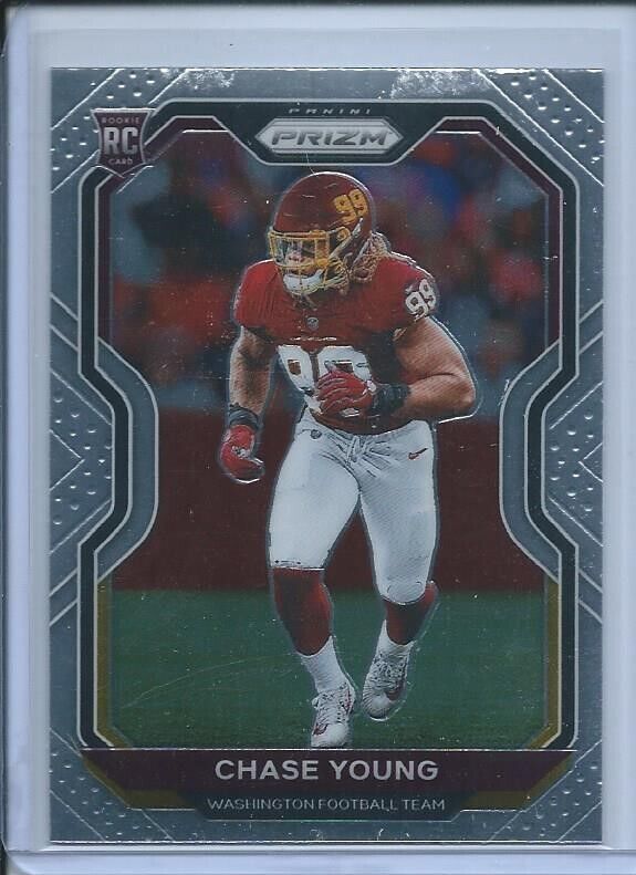CHASE YOUNG 2020 PANINI PRIZM TRUE ROOKIE RC #383