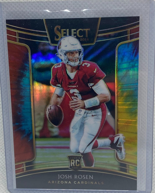 JOSH ROSEN 2018 PANINI SELECT CONCOURSE TIE DYE PRIZM RC #D 20/25