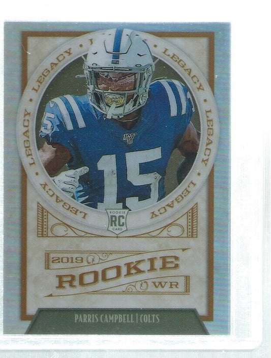 PARRIS CAMPBELL 2019 CHRONICLES LEGACY SILVER PRIZM ROOKIE RC #221