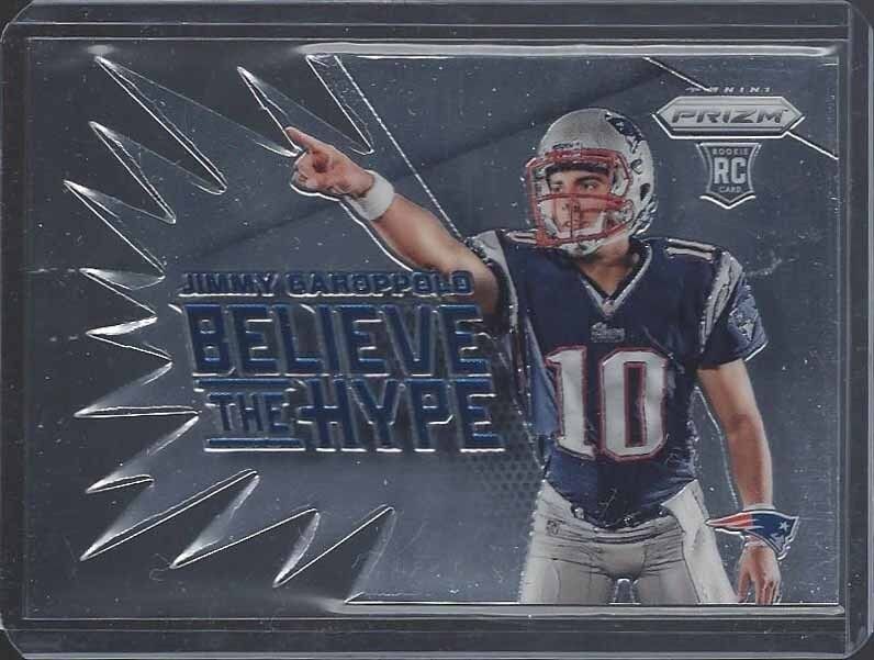 JIMMY GAROPPOLO 2014 PANINI PRIZM BELIEVE THE HYPE ROOKIE DIE CUT RC #16
