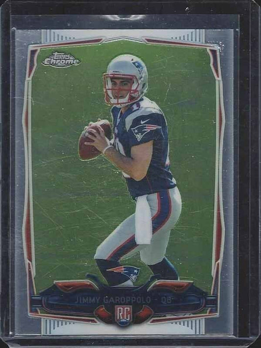 JIMMY GAROPPOLO 2014 TOPPS CHROME PATRIOTS 49ERS TRUE ROOKIE RC #150