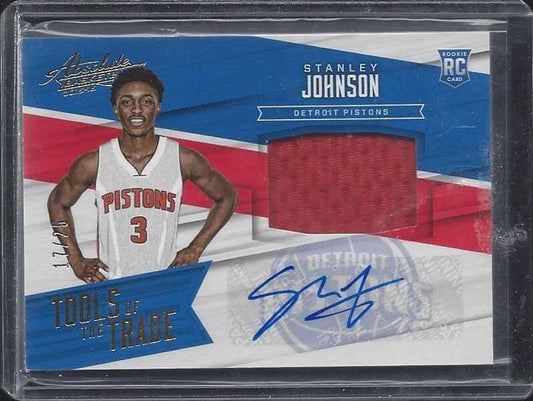 STANLEY JOHNSON 2015-16 ABSOLUTE TOOLS OF THE TRADE GOLD PATCH AUTO RC #D 17/25