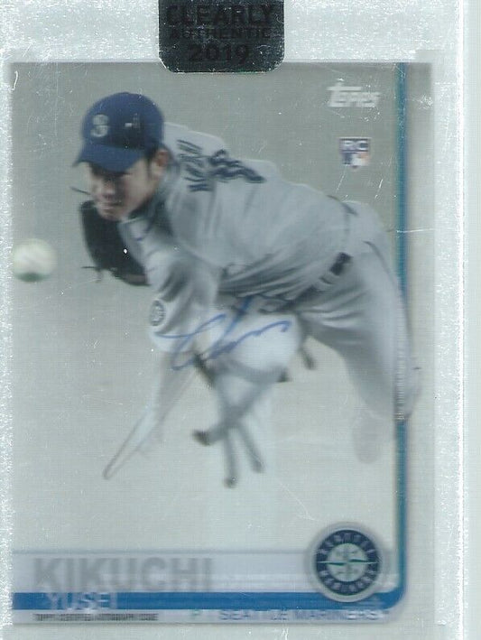 YUSEI KIKUCHI 2019 TOPPS CLEARLY AUTHENTIC ON CARD AUTO ROOKIE RC