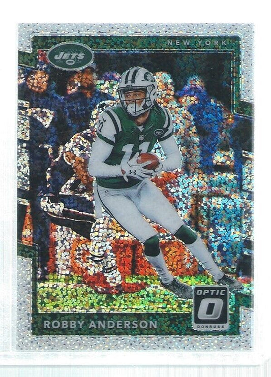 ROBBY ANDERSON 2017 DONRUSS OPTIC HOLO WHITE SPARKLE SSP /20 #13