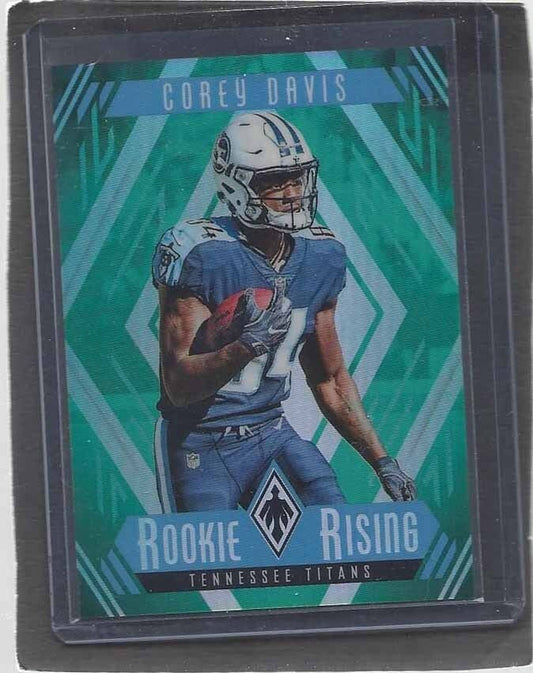 COREY DAVIS 2017 PANINI PHOENIX ROOKIE RISING AQUA TEAL PRIZM ROOKIE RC #D 4/10