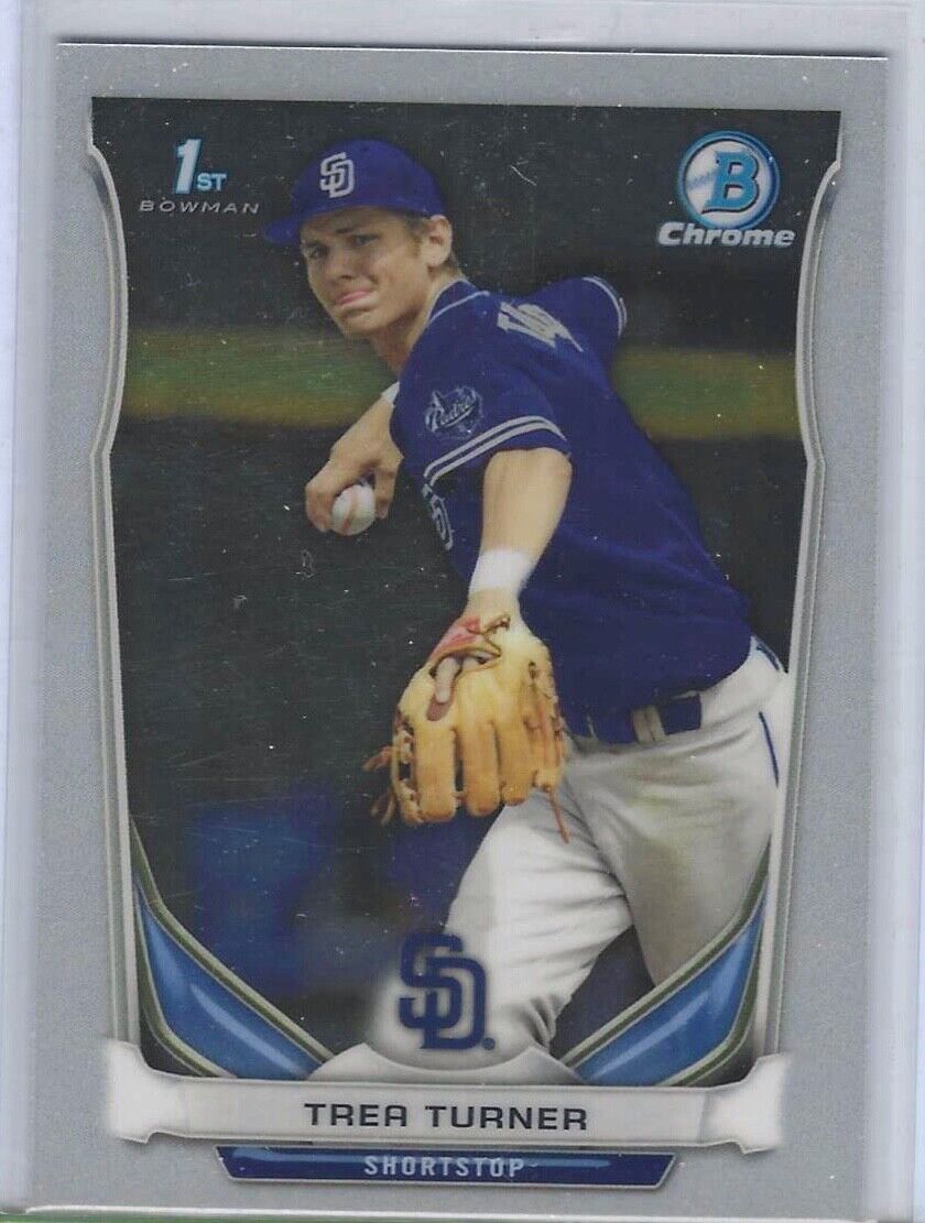 TREA TURNER 2014 BOWMAN CHROME 1ST PROSPECT #CDP10