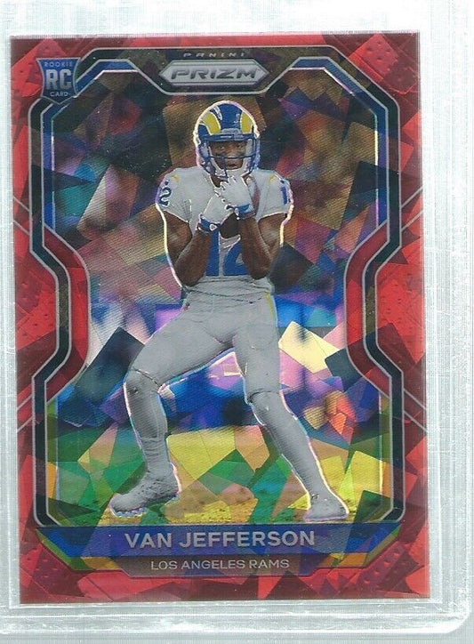 VAN JEFFERSON 2020 PANINI PRIZM RED ICE PRIZMS ROOKIE RC #377