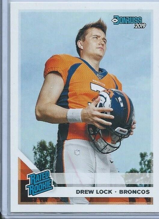 DREW LOCK 2019 PANINI DONRUSS TOP RATED TRUE ROOKIE RC #303