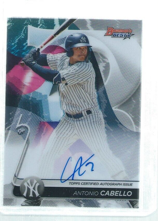 ANTONIO CABELLO 2020 BOWMAN'S BEST ON CARD AUTO PROSPECT