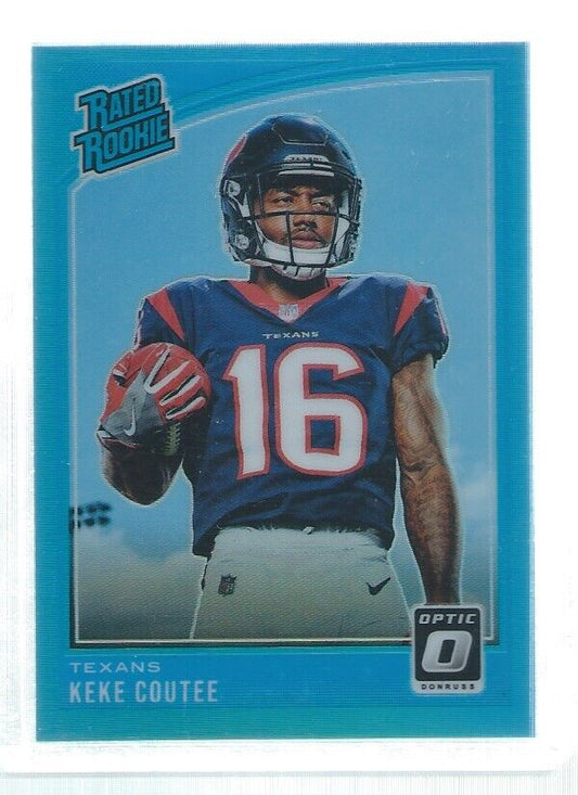 KEKE COUTEE 2018 DONRUSS OPTIC HOLO RATED ROOKIE LIGHT BLUE RC #D 93/299