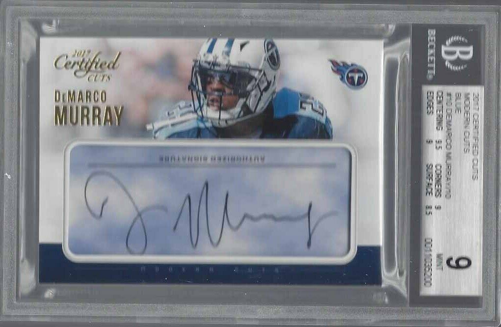 DEMARCO MURRAY 2017 CERTIFIED CUTS MODERN CUTS BLUE AUTO /10 BGS 9 10 AU POP 1/1