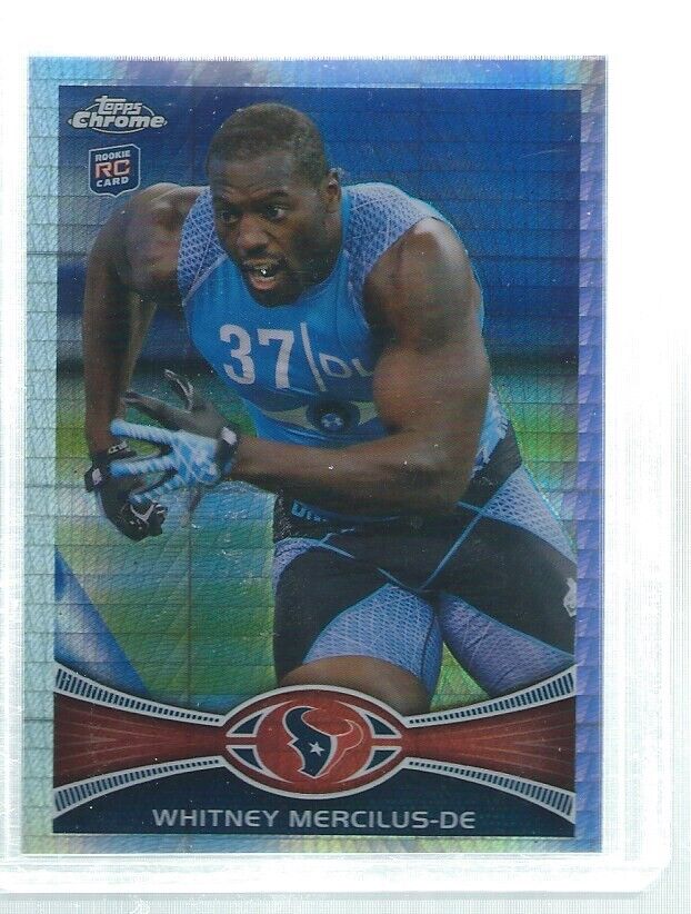 WHITNEY MERCILUS 2012 TOPPS CHROME PRISM REFRACTOR ROOKIE RC #D 8/216