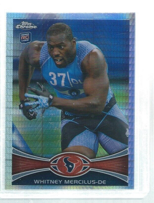 WHITNEY MERCILUS 2012 TOPPS CHROME PRISM REFRACTOR ROOKIE RC #D 8/216