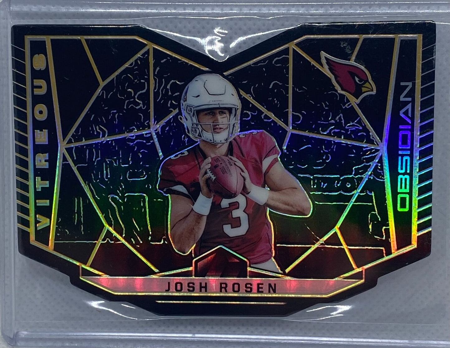 JOSH ROSEN 2018 PANINI OBSIDIAN VITREOUS ELECTRIC ETCH DIE CUT RC #D /50