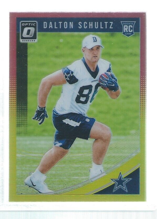 DALTON SCHULTZ 2018 DONRUSS OPTIC HOLO RED YELLOW RC #137