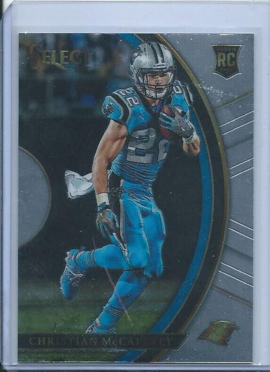 CHRISTIAN MCCAFFREY 2017 PANINI SELECT CONCOURSE TRUE ROOKIE RC #74