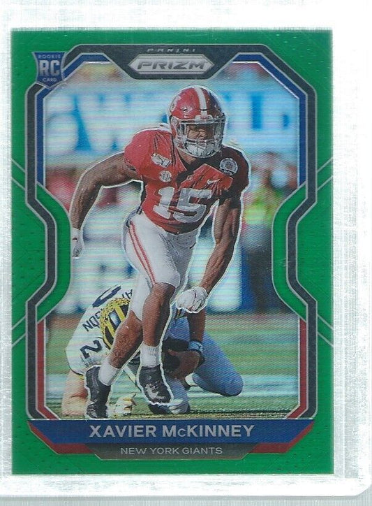 XAVIER MCKINNEY 2020 PANINI PRIZM GREEN PRIZMS ROOKIE RC #349