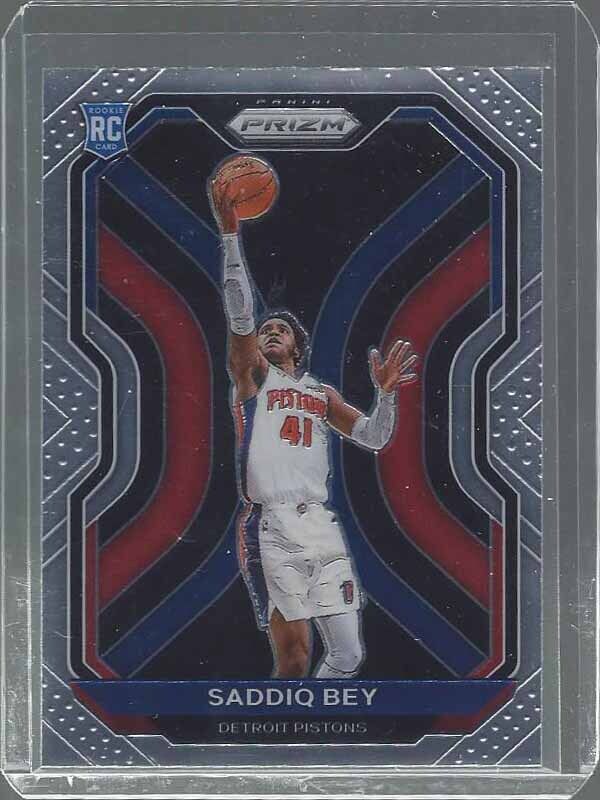 SADDIQ BEY 2020-21 PANINI PRIZM PISTONS TRUE ROOKIE RC #284