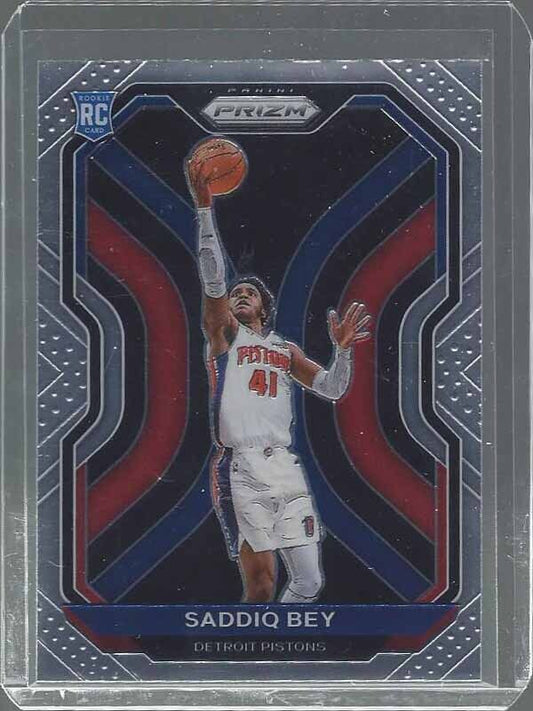 SADDIQ BEY 2020-21 PANINI PRIZM PISTONS TRUE ROOKIE RC #284